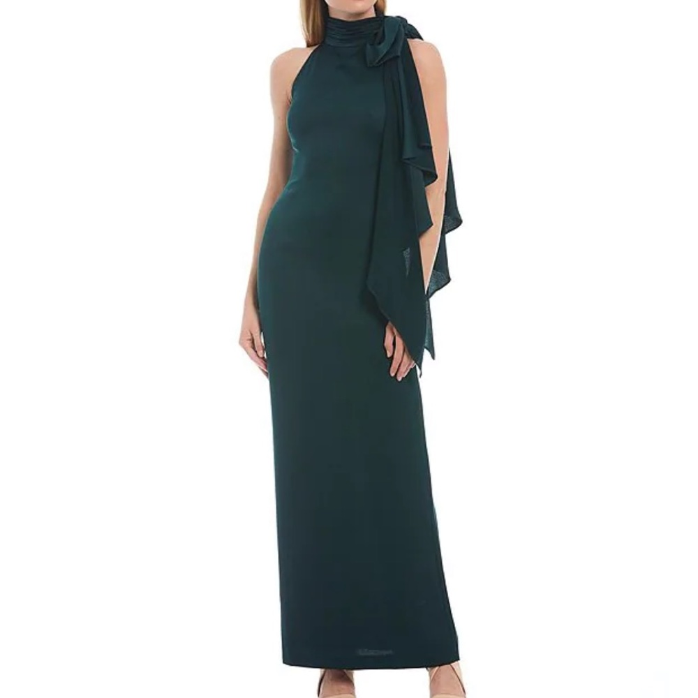 Vince Camino dark green evening gown